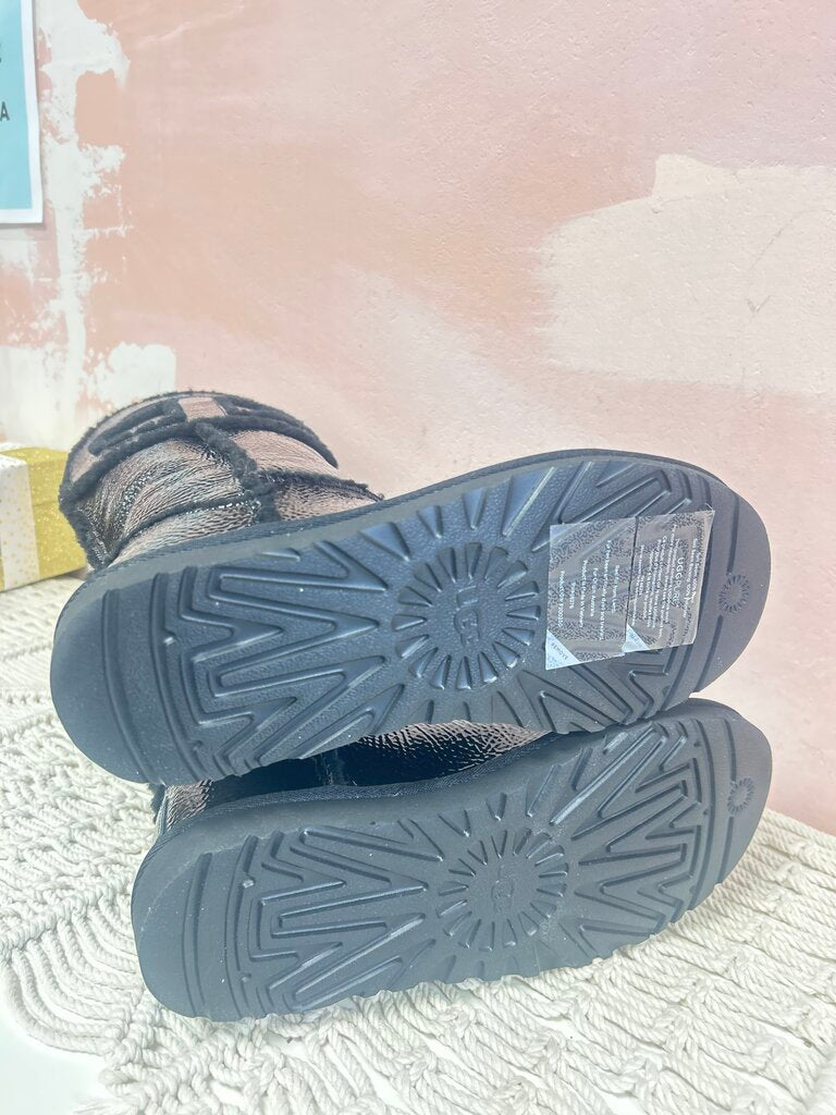 Ugg x Telfar Black Patent Boots