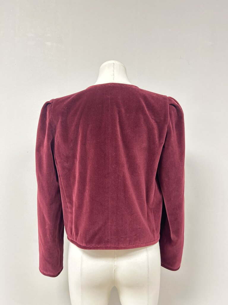 Lafayette 148 Maroon Velvet Jacket NWT