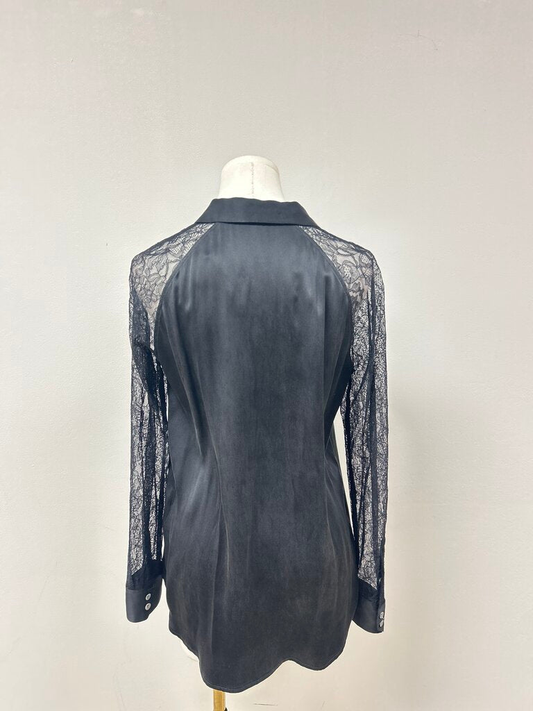 Equipment Femme Black Lace Blouse