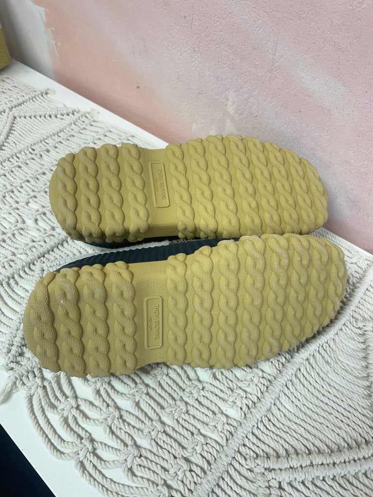 Thom Brown Brown and Navy Duck Shoe Loafer w/Dustbag