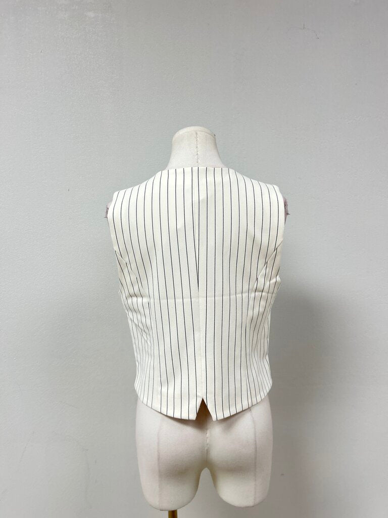 Pistola Le Blank Pinstripe Vest NWT