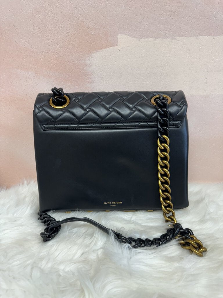 Kurt Geiger Black Large Kensington Bag