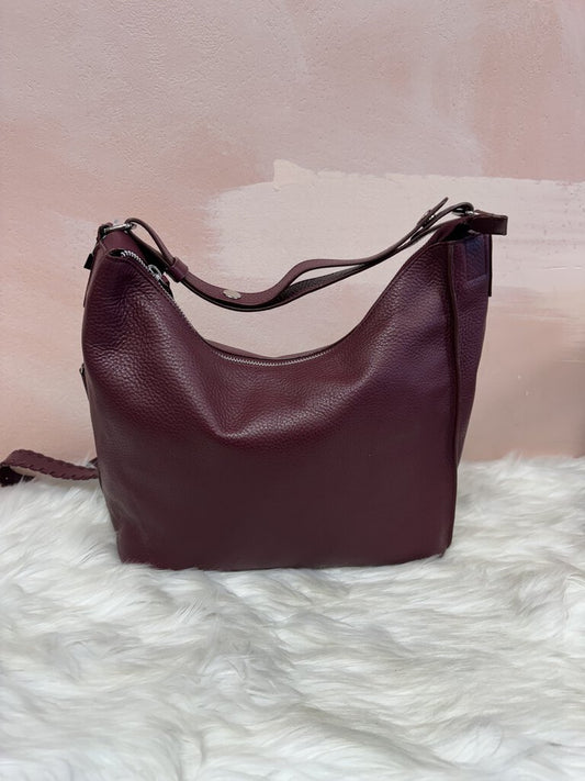 Kiko Maroon Leather Backpack NWT