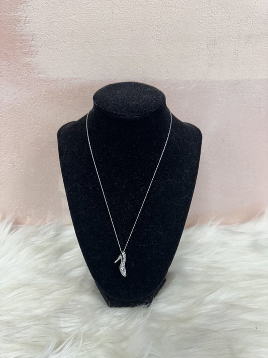 *14k and Diamond Shoe Pendant Necklace