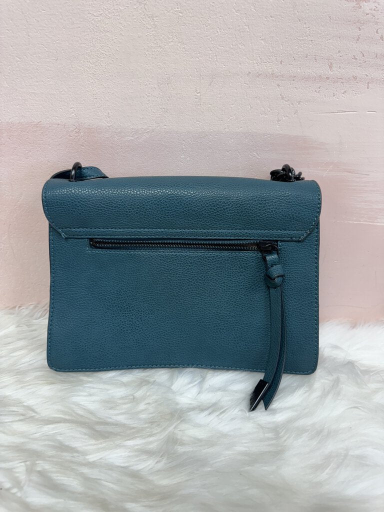 Foley + Corinna Teal Studded Shoulder Bag