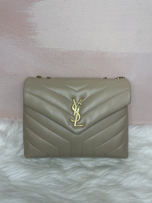 YSL Tan Small Loulou Shoulder Bag