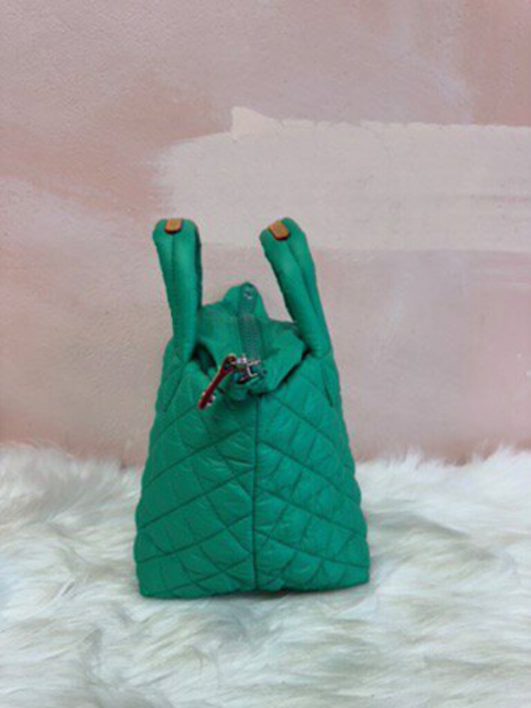 MZ Wallace Green Quilted Mini Tote