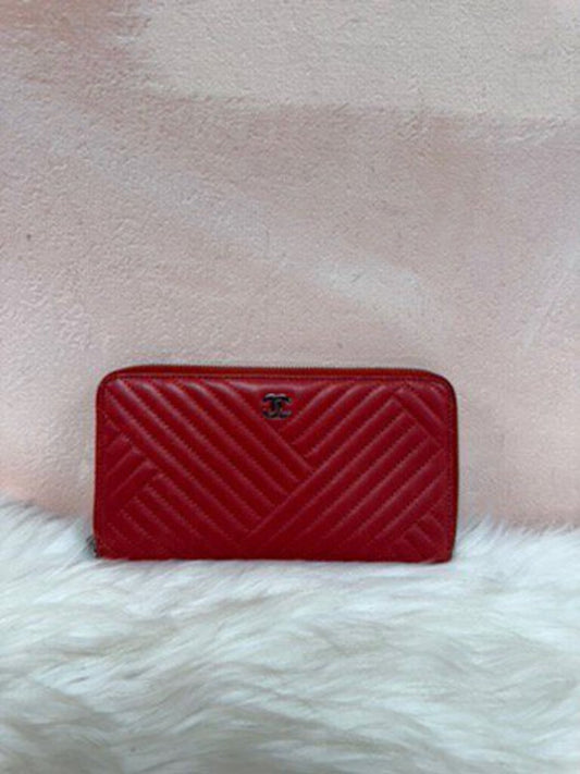 Chanel Chevron Continental Wallet (As Is)