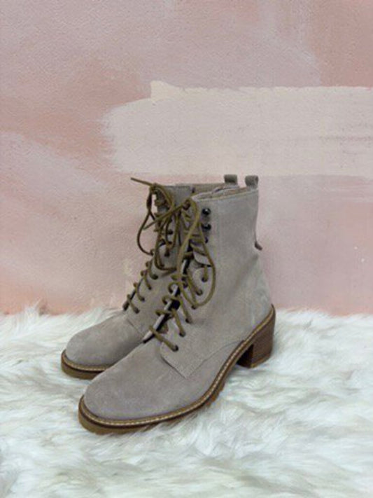 Seychelles Stone Suede Lace Up Boot