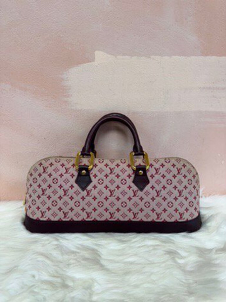 Louis Vuitton Cherry Long Alma Mini Lin Bag '01