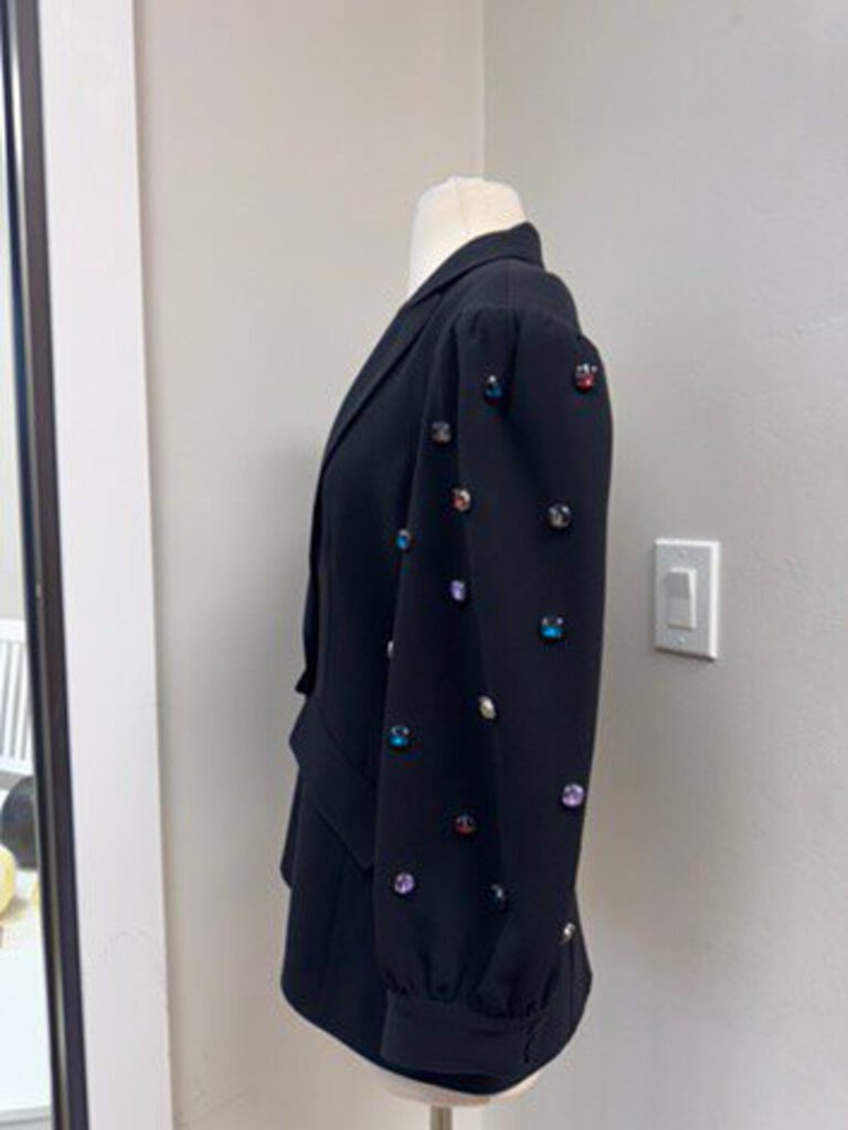 Cinq a Sept Black Embellished Blazer