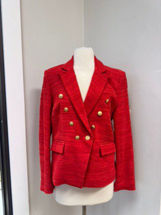 Generation Love Red Tweed Blazer