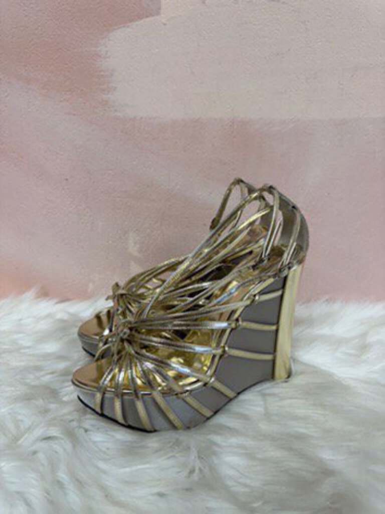 Dior Gold Platform Sandal (As Is)