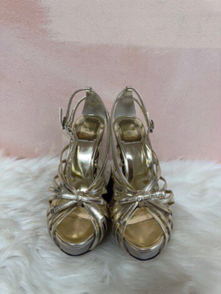 Dior Gold Platform Sandal (As Is)