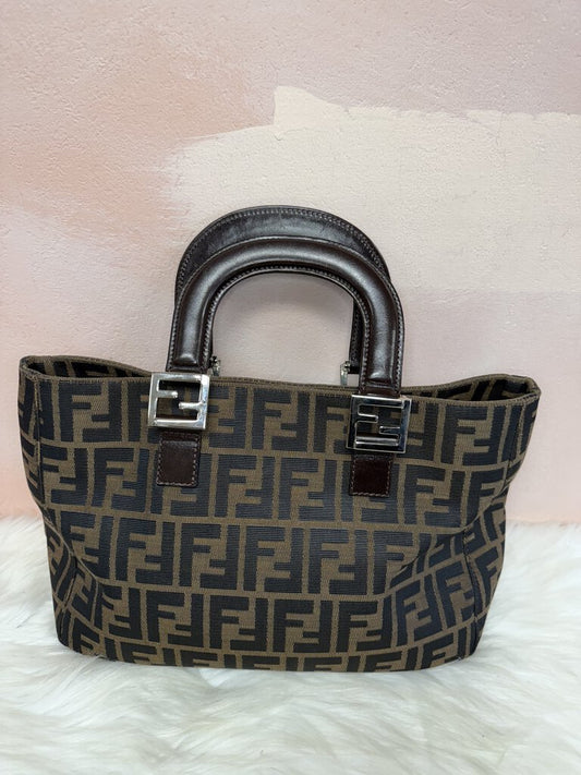 Fendi Zucca FF Top Handle Bag