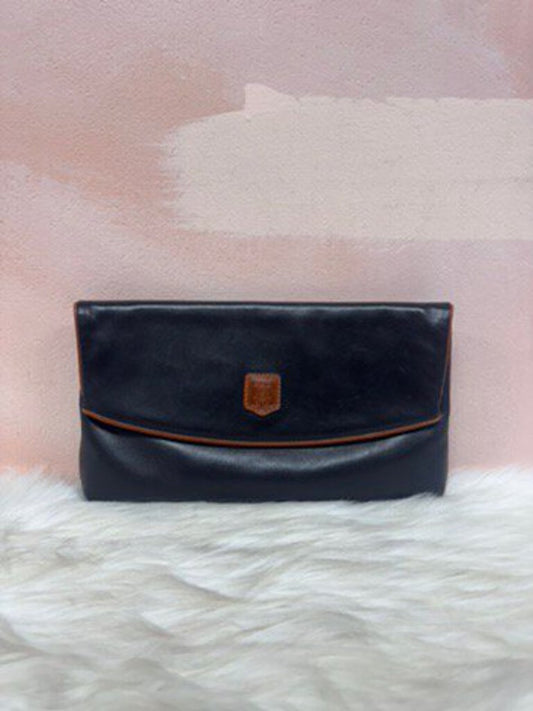 Celine Black Leather Vintage Clutch