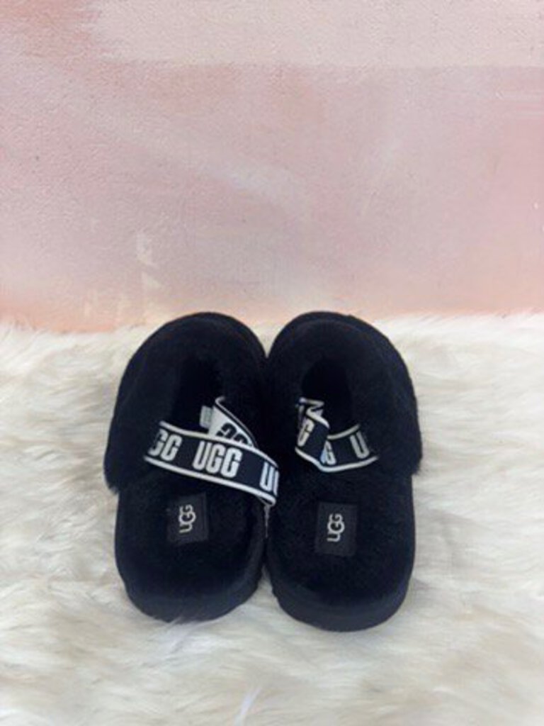 Ugg Black Shearling Slingback Slippers