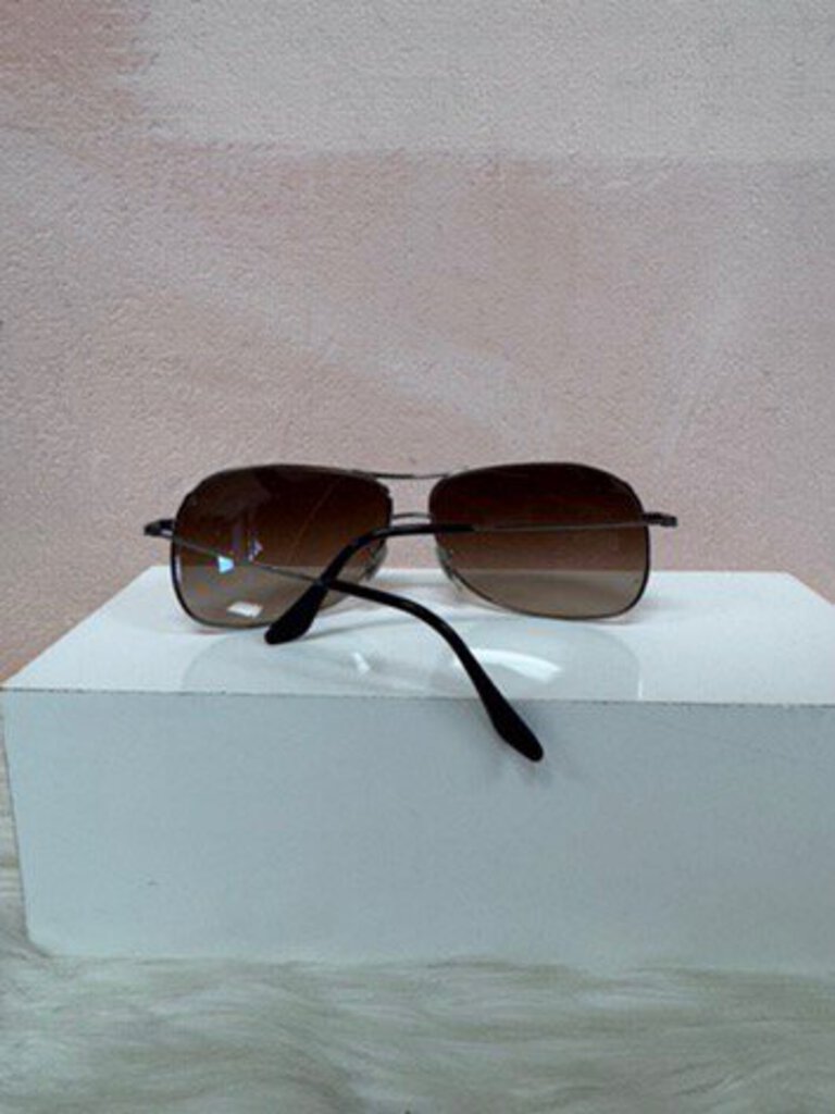 Ray Ban Silver Aviator Polarized Sunglasses