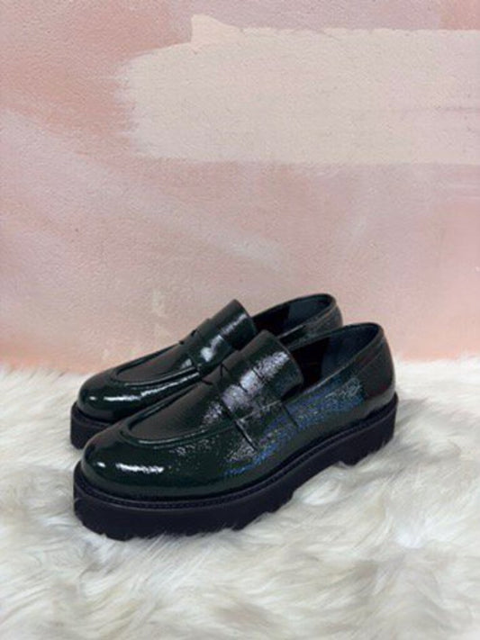 L'idea Green Lug Sole Loafer NWT