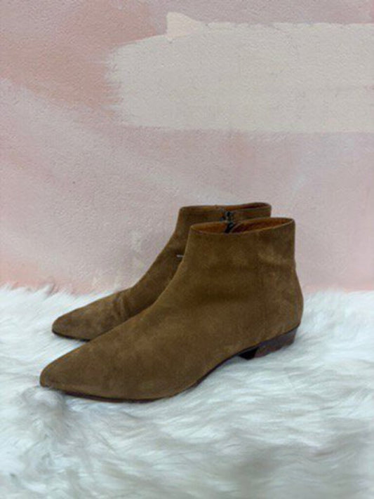 Aquatalia Tan Suede Low Boot