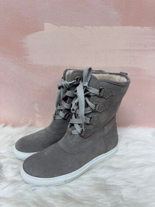 Dirndl + Bua Grey Suede ane Shearling Boots