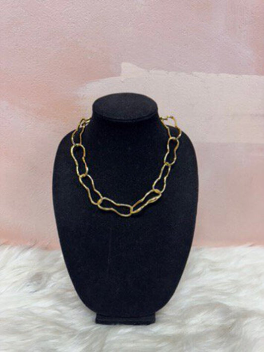 Alexis Bittar Gold Chunky Link Necklace