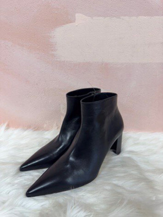 Stuart Weitzman Black Leather Bootie