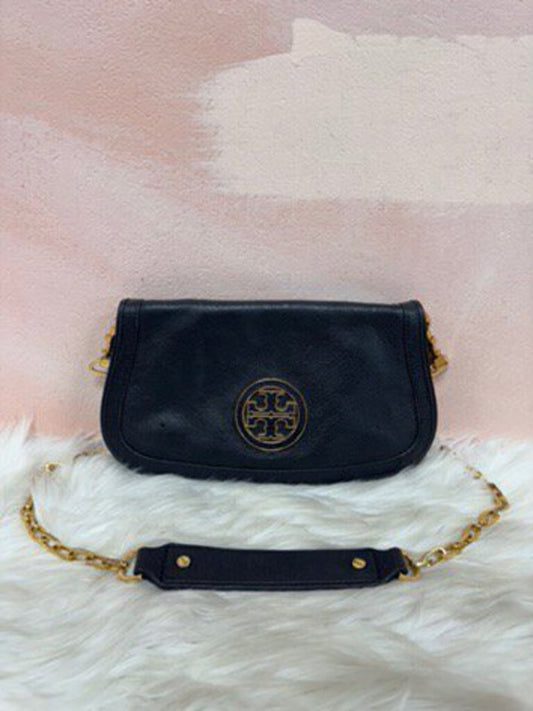 Tory Burch Black Leather Clutch