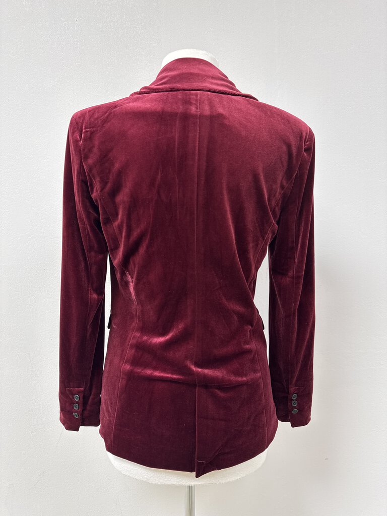 BlankNYC Maroon Velvet Blazer