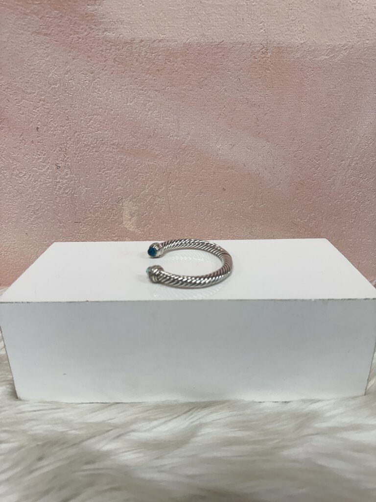 David Yurman Cable Blue Topaz Bangle