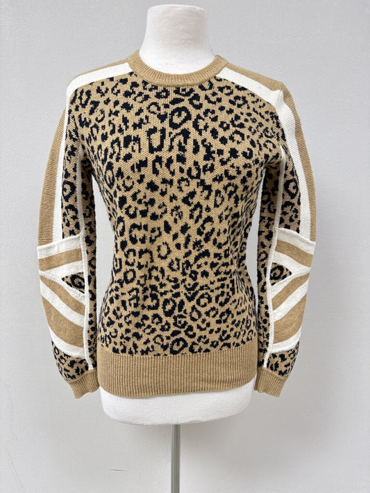 Current Elliot Wool/Cashmere Blend Print Sweater NWT