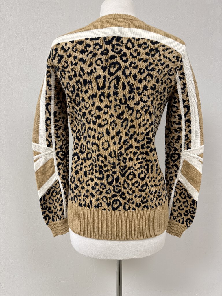 Current Elliot Wool/Cashmere Blend Print Sweater NWT