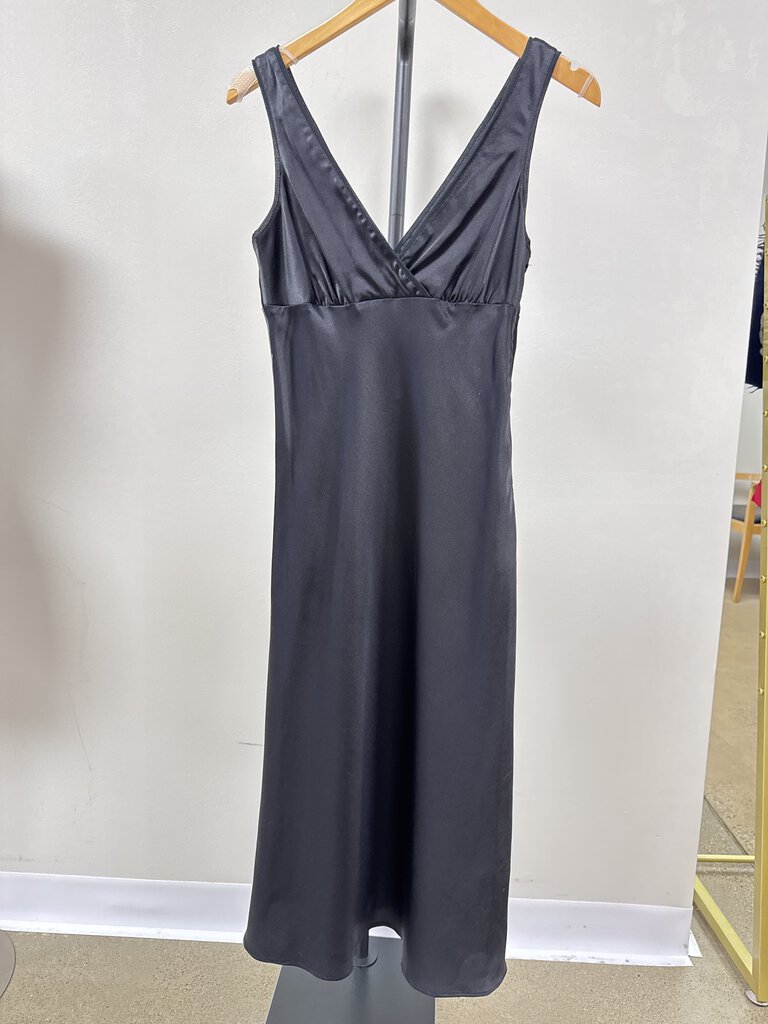 Theory Black Slip Dress NWT