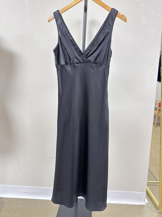 Theory Black Slip Dress NWT