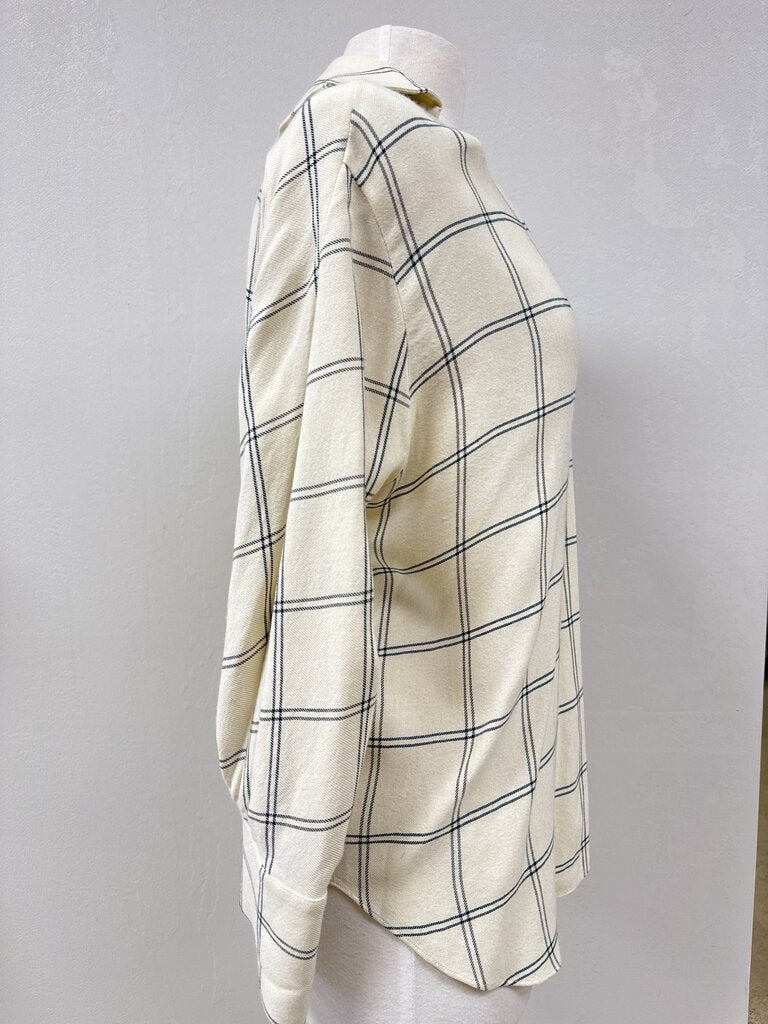 Vince Beige Windopane Flannel