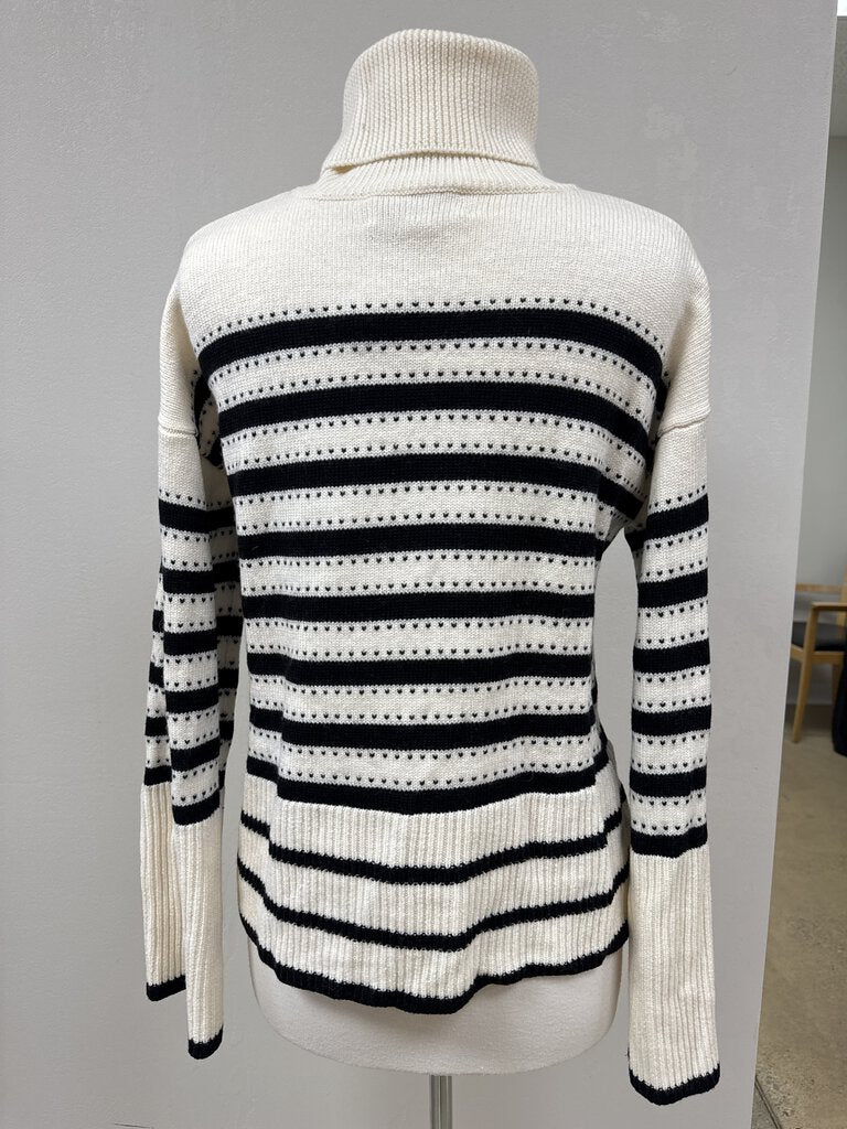 La Ligne Striped Merino Wool Turtleneck Sweater