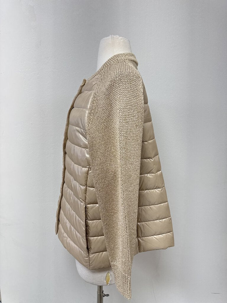 Herno Gold Raglan Sleeve Puffer Jacket