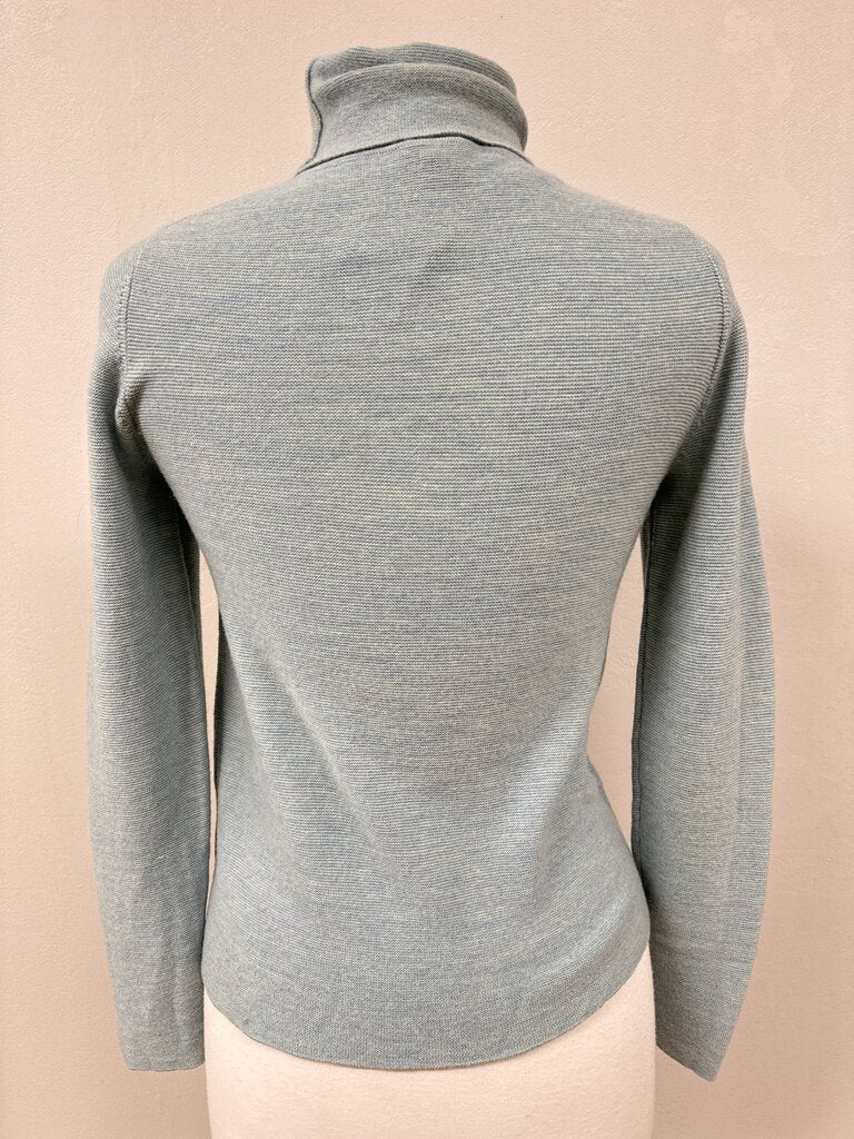 Eileen Fisher Sea Green Turtleneck Sweater