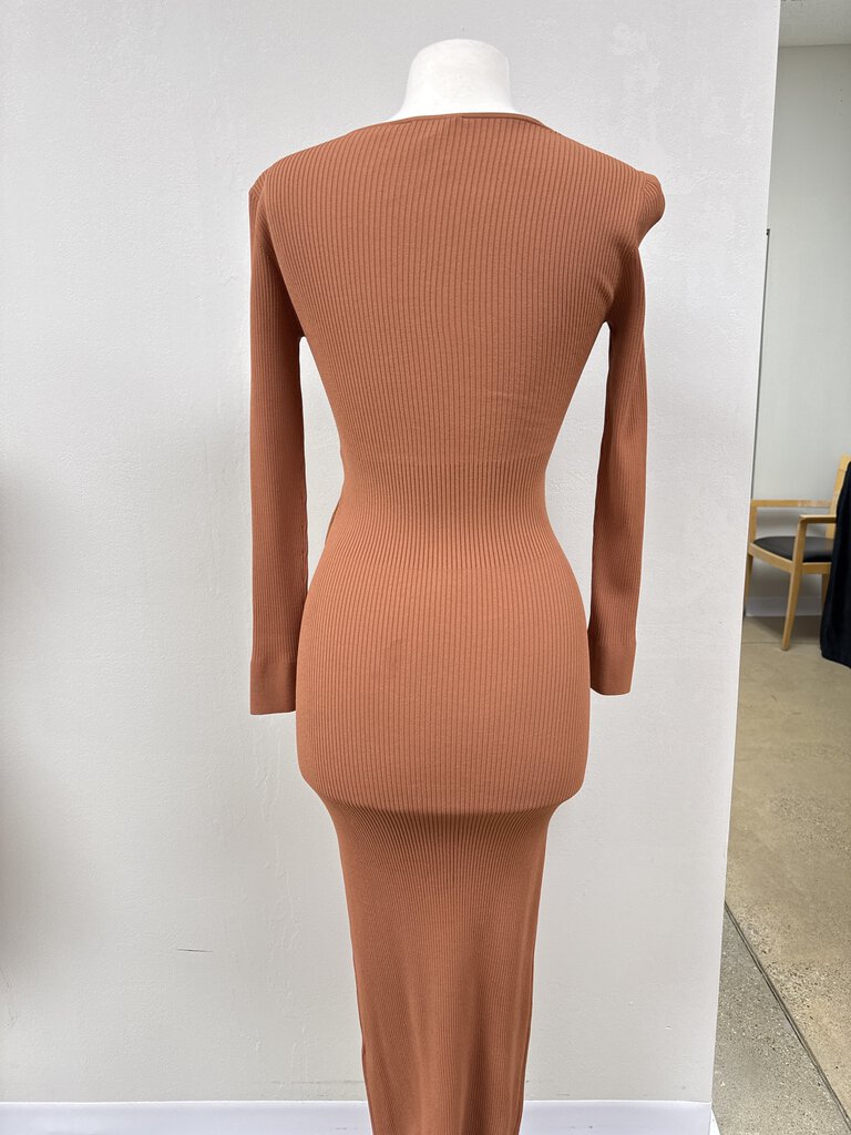 A.L.C. Cinnamon Ribbed Cut Out Dress