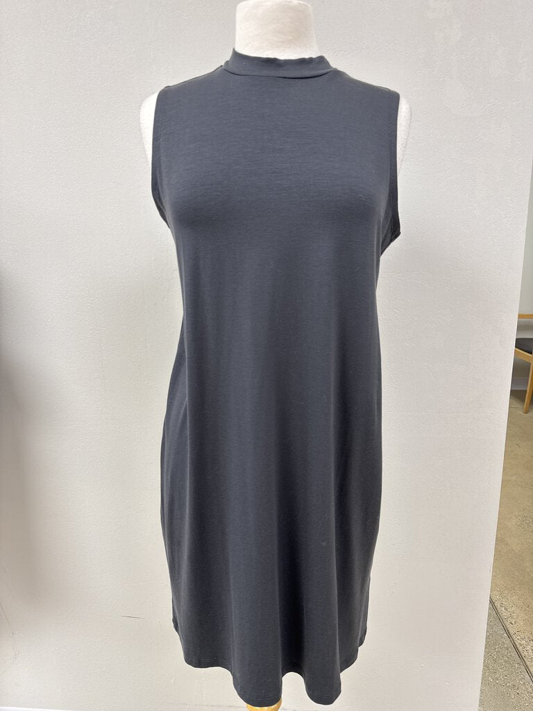 Eileen Fisher Grey Mock Neck Dress NWT