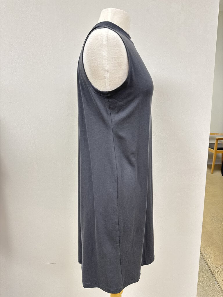 Eileen Fisher Grey Mock Neck Dress NWT