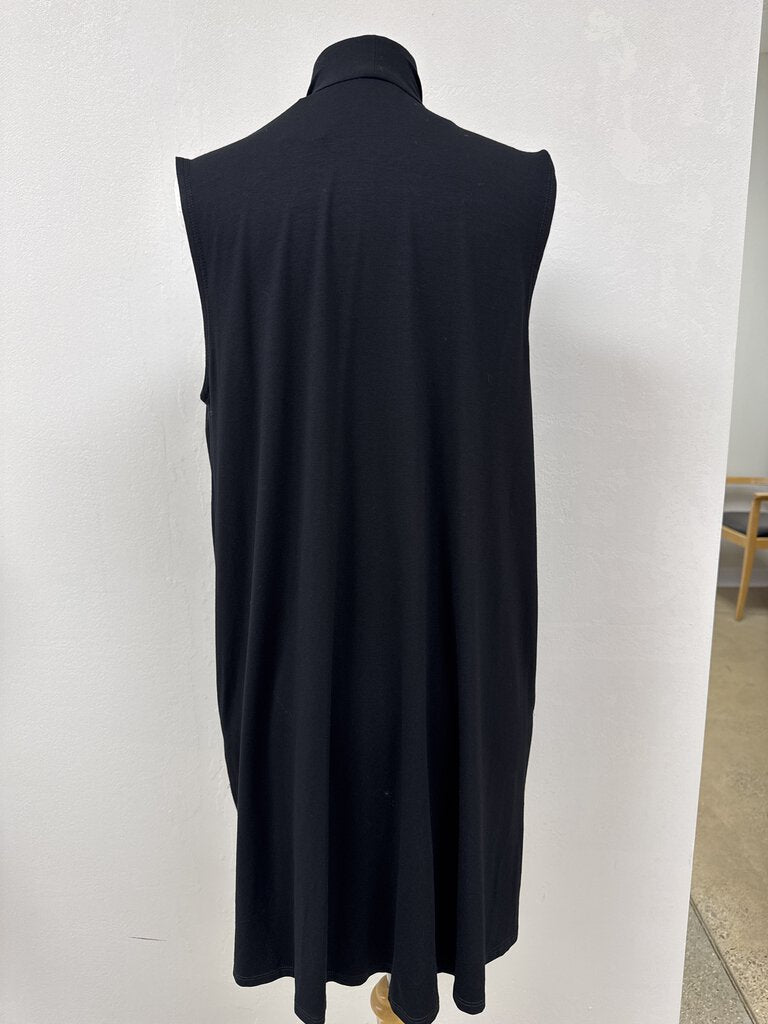 Eileen Fisher Black Long Vest