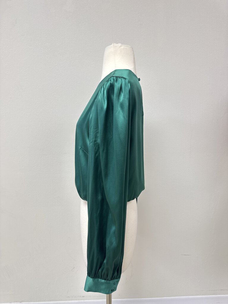 Cami NYC Green Puff Sleeve Blouse