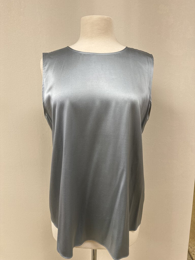 Eileen Fisher Slate Silk Shell Top