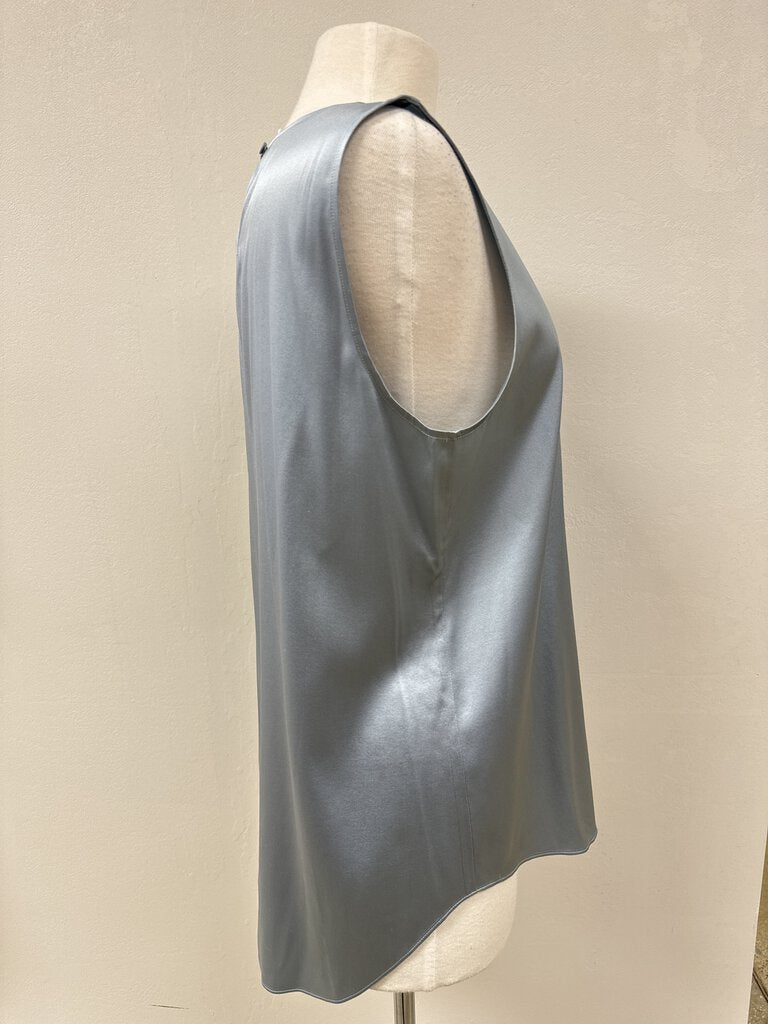 Eileen Fisher Slate Silk Shell Top