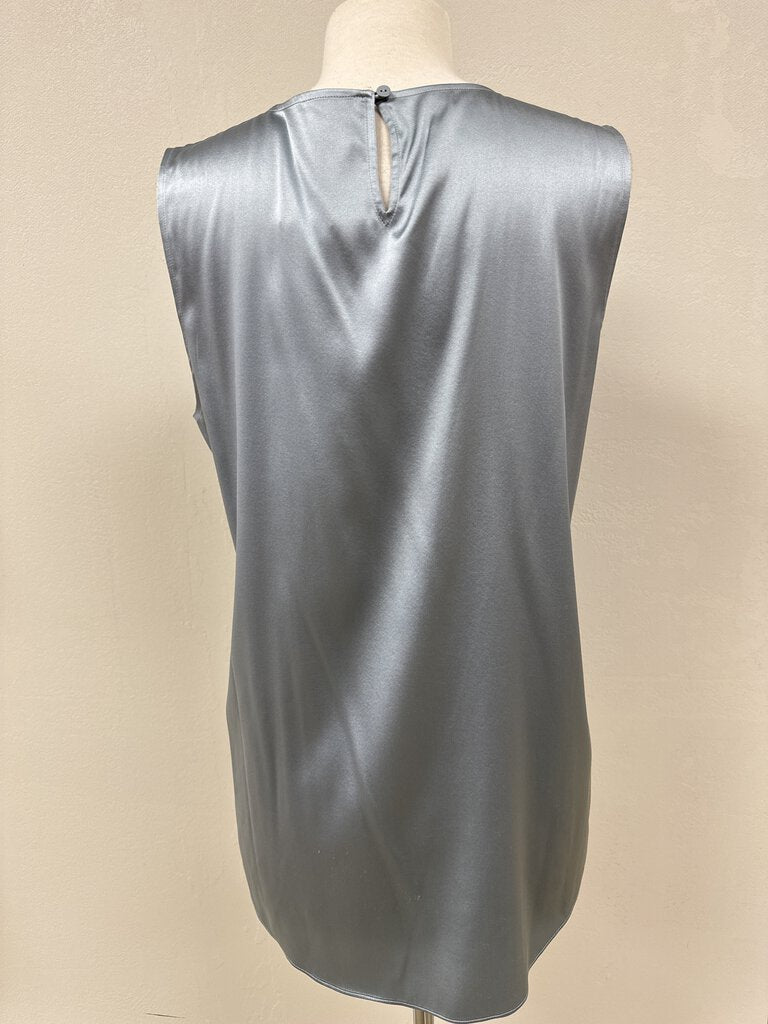 Eileen Fisher Slate Silk Shell Top