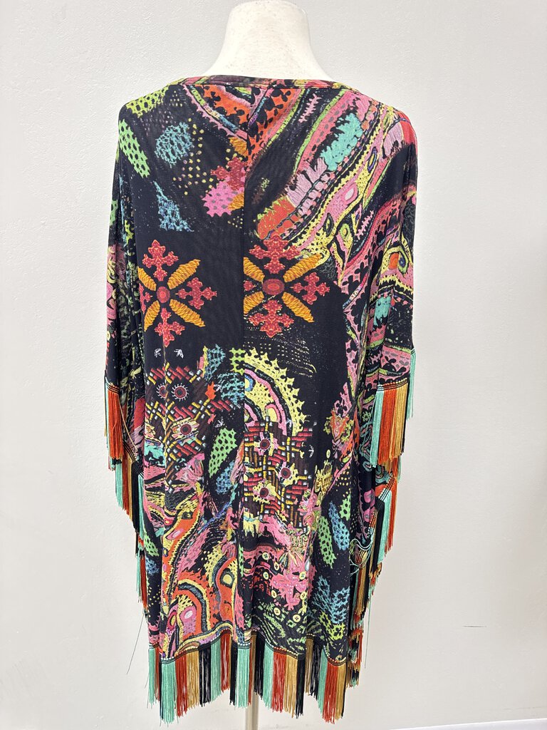 Fuzzi Multi Fringe Poncho