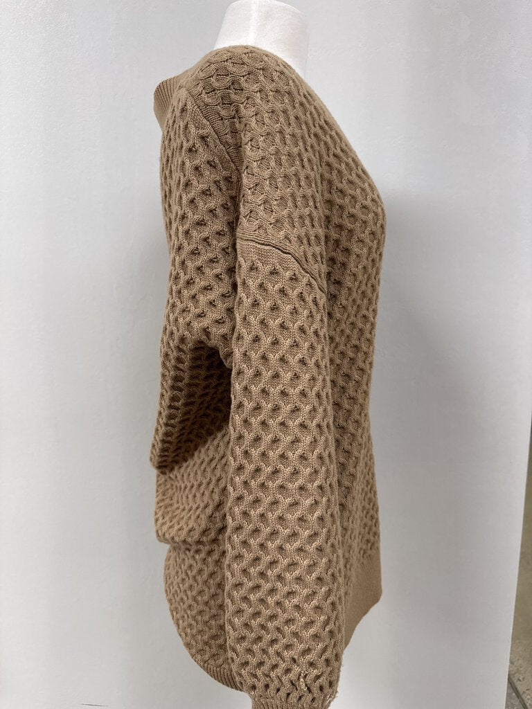 Spell Camel Knit Oversized Cardigan