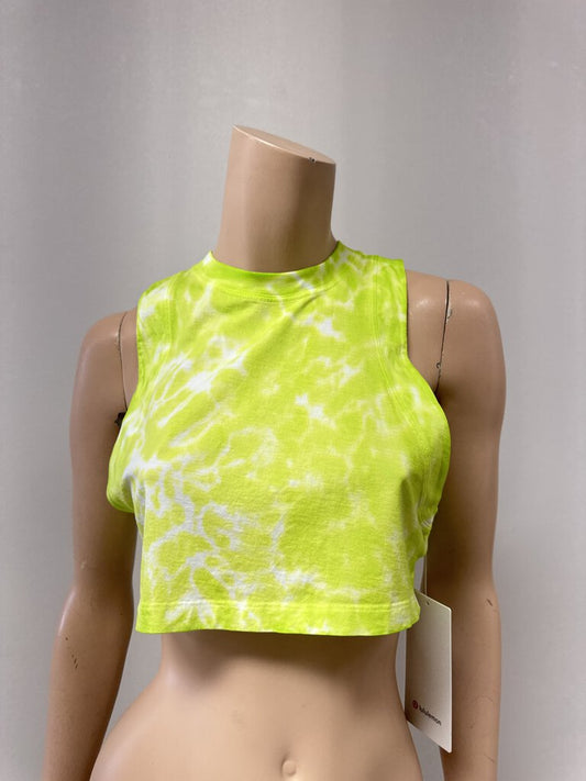 Lululemon Neon Lime Tie Dye Tank NWT