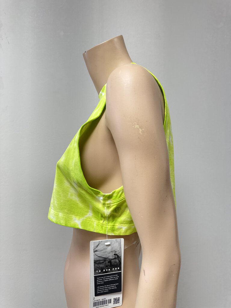 Lululemon Neon Lime Tie Dye Tank NWT